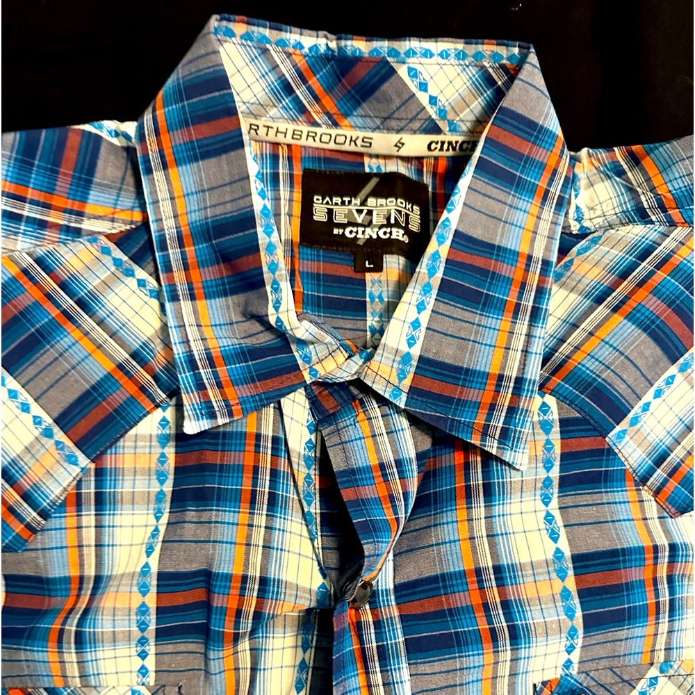 Cinch Seven (Garth Brooks) Button Down Cowboy Shirt (Large)